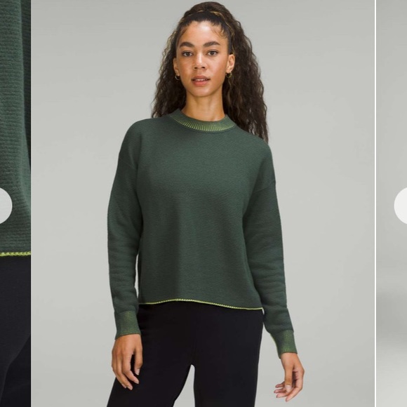 lululemon athletica Sweaters - Lululemon Reversible Double-Knit Crew Neck Sweater